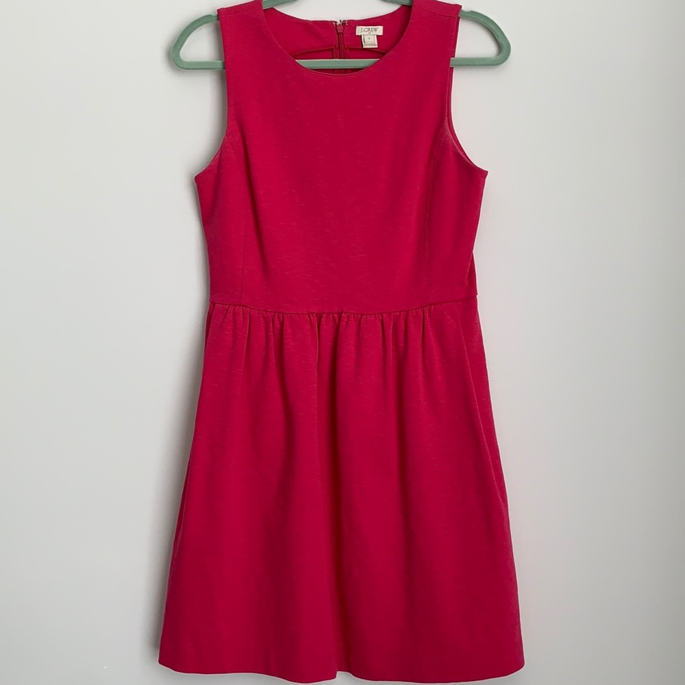 Pink sleeveless cotton dress